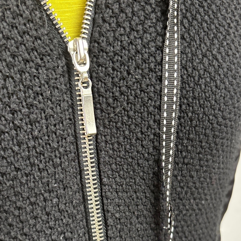 Skovhuus Black knit zippered vest with silver hardware- like size M- - Picture 2 of 10